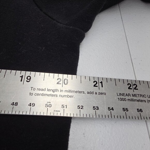 Ampersand Avenue Hoodie Womens XL Black Half Zip Leopard Print Kangaroo Pocket - Picture 7 of 8